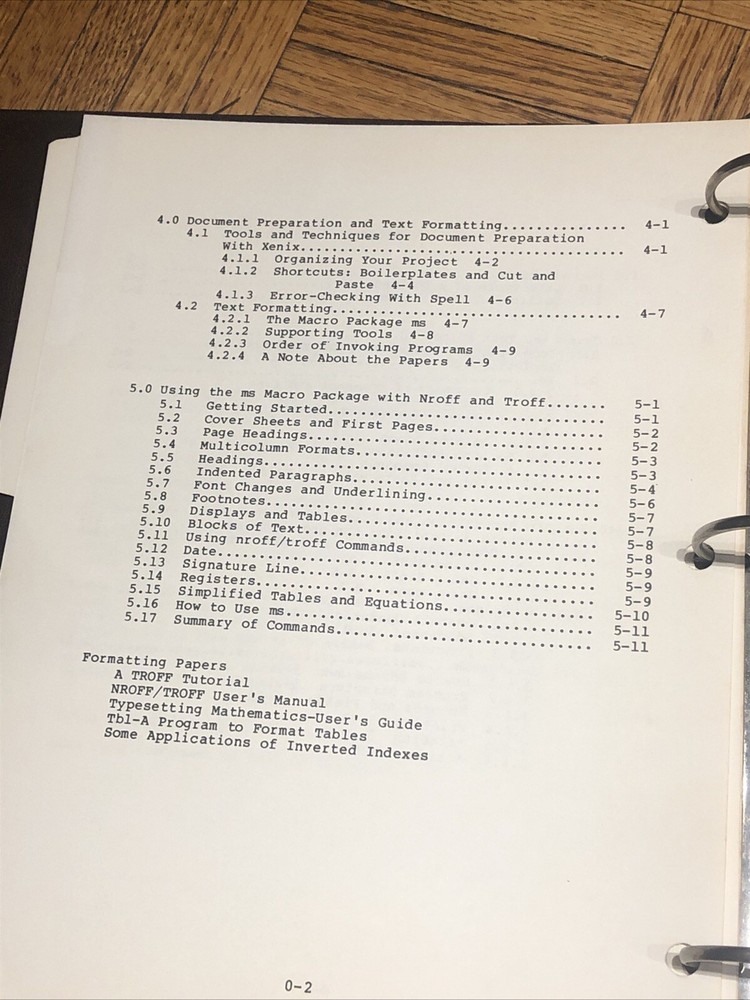 Vintage TRS-80 TRS-Xenix Model 16 Multi-User BASIC Interpreter Manuals - 26-6041