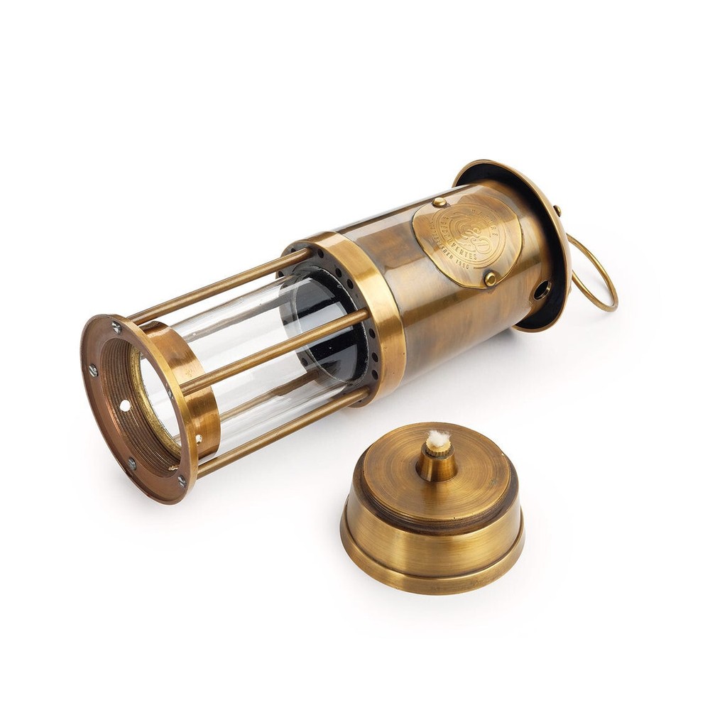 10" Brass & Copper Oil Lamp