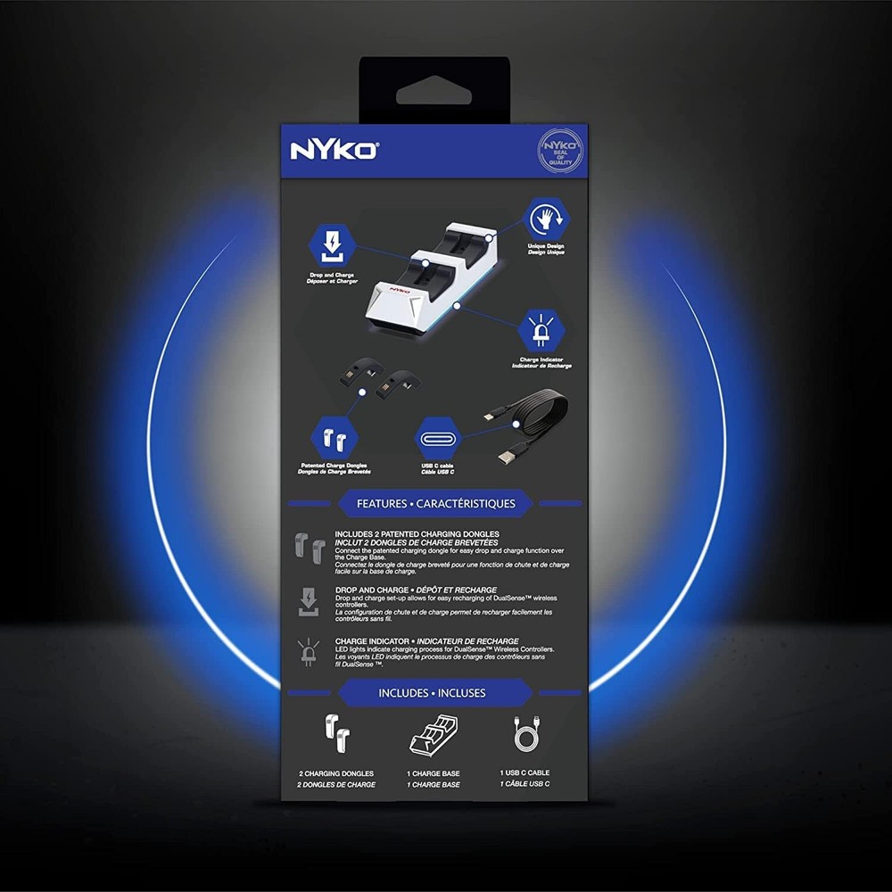 NYKO [ Charge Base Dual ] DualSense Controller Charging Station (PS5) New