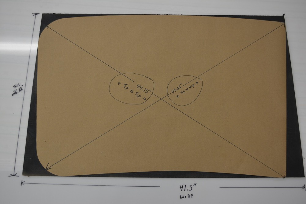 Airstream corner rockguard replacement window glass