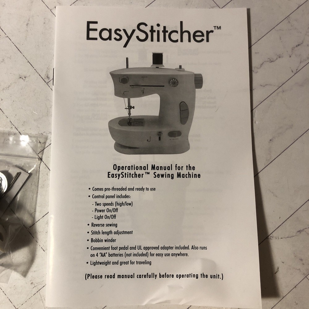 Easy Stitcher Table Top Sewing Machine D2-5001 BARELY USED