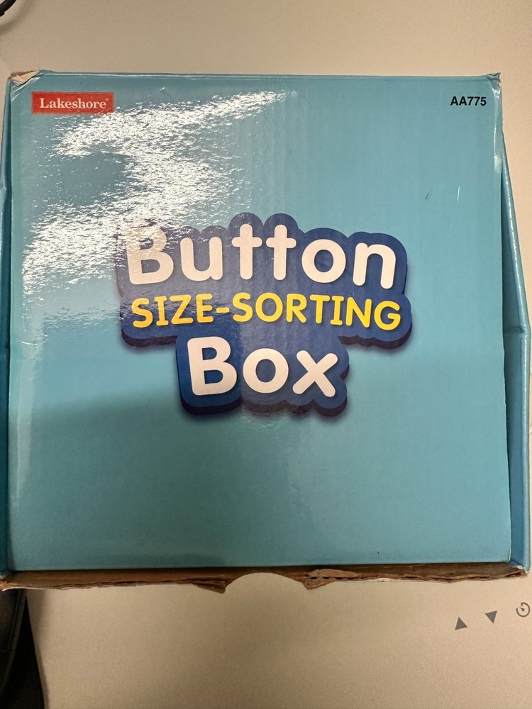 Lakeshore Button Size-Sorting Box-Motor Skills Learning