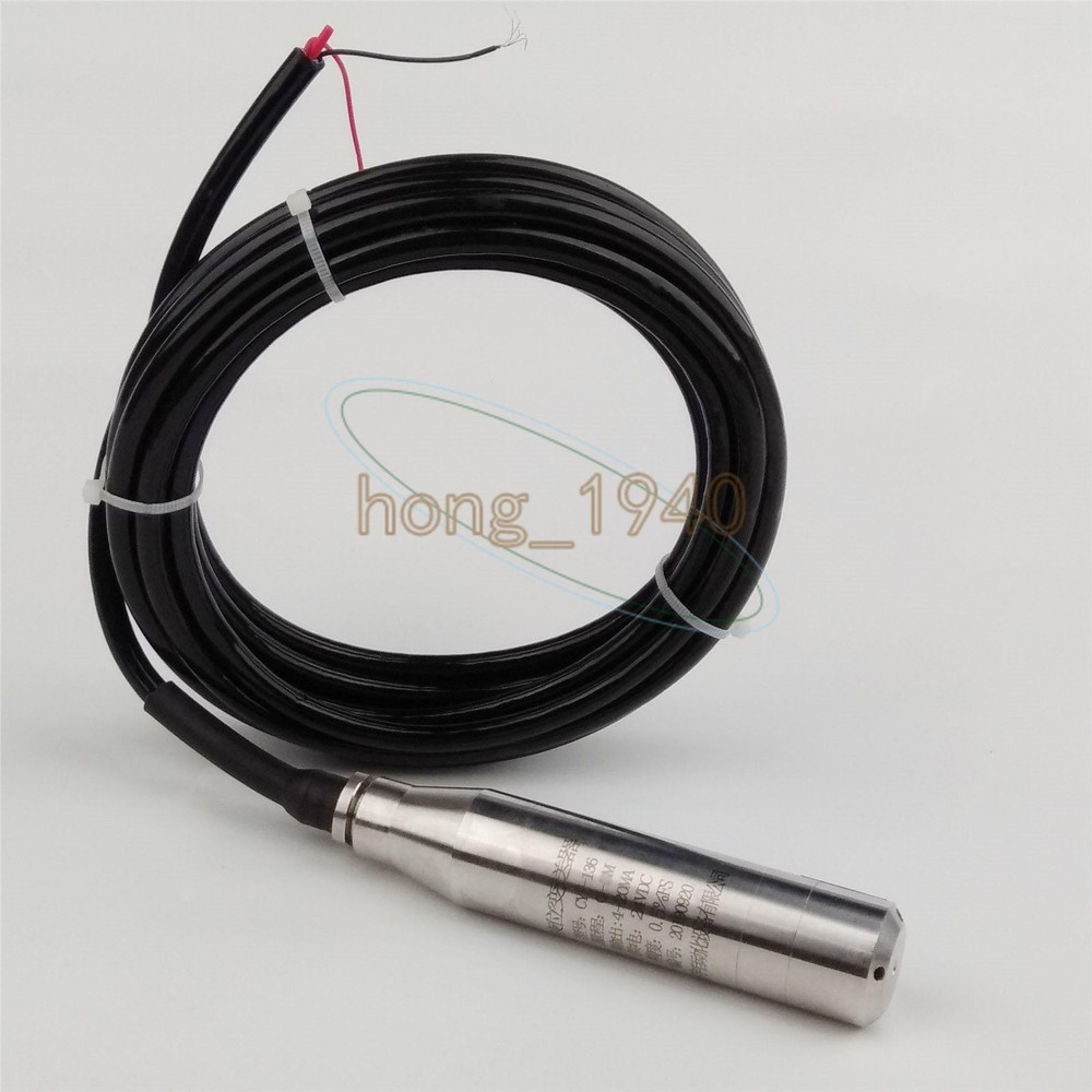 4-20MA Water Level Transmitter Liquid Level Transducer Sensor 1.0m Range