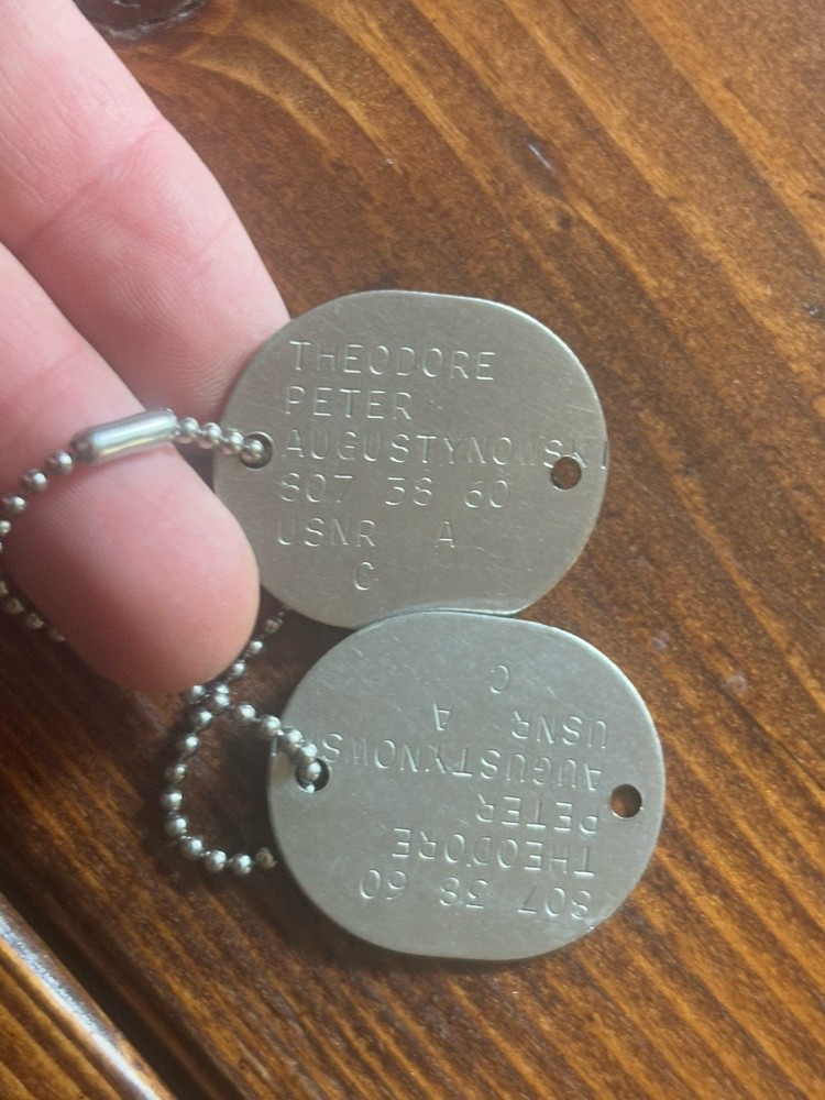 US Navy Dog Tags USNR Theodore Peter Augustynowski
