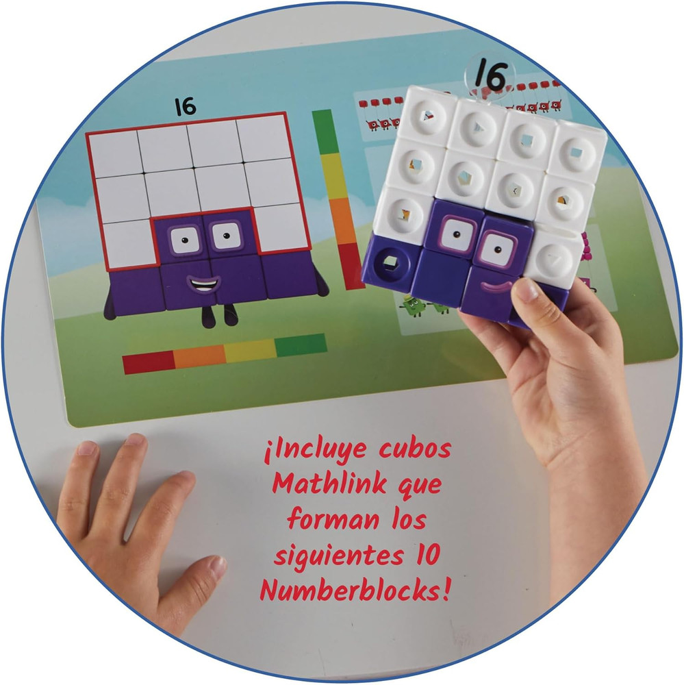 Hand2Mind Mathlink Cubes Numberblocks 11-20 Activity Set, 30 Preschool Learning