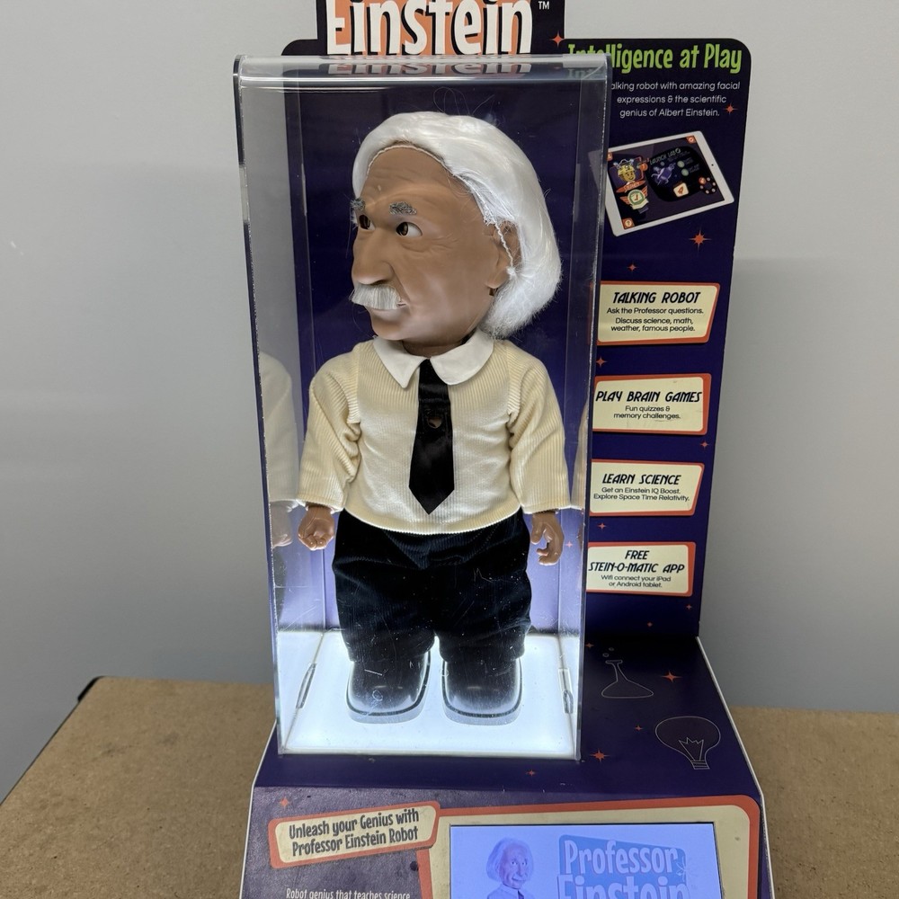 Professor Einstein Robot Hanson Robotics Interactive Tutor Genius STORE DISPLAY