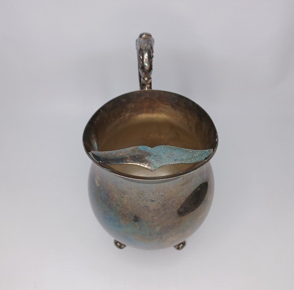 F B Rogers Silver Company Silver Pitcher Handle & Footed