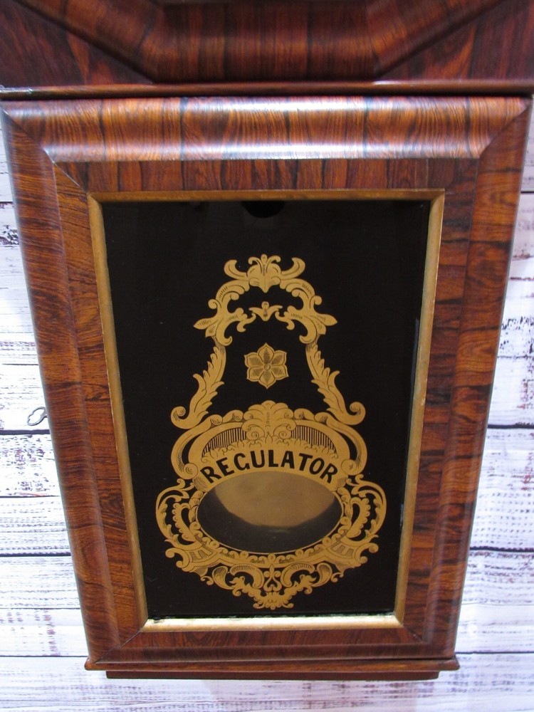 Antique Seth Thomas "Regulator No. 1 Extra" Weights Driven Regulator Wall Clock