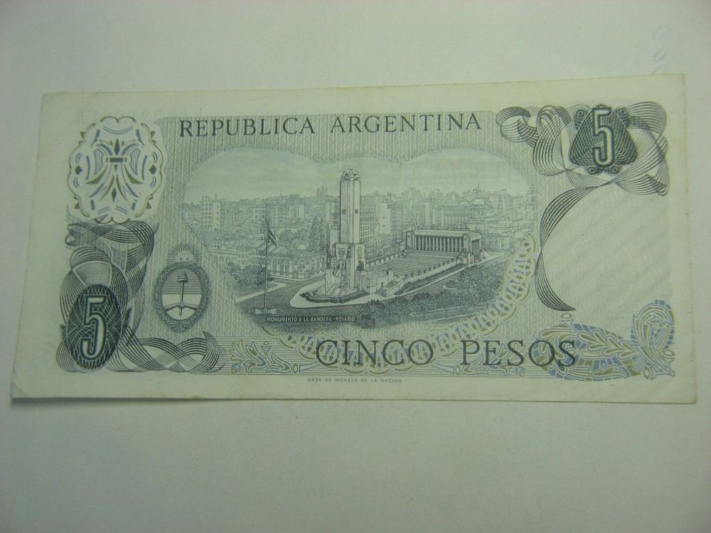 Argentina 5 Pesos 1969