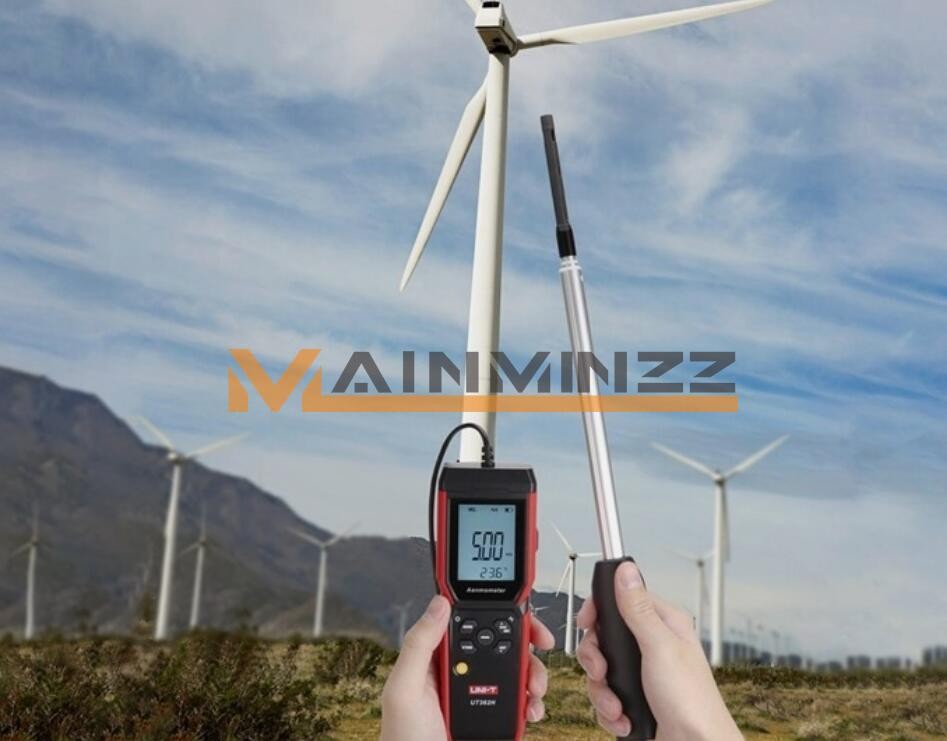 UNI-T UT362H Hot Wire Anemometer Sensor Wind Velocity/Volume/Temperature Tester