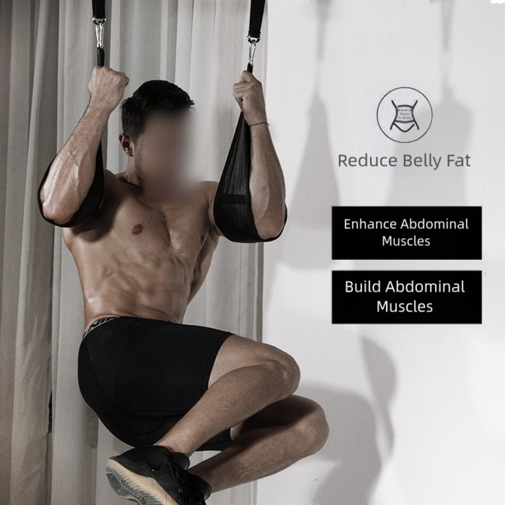 Adjustable pullup abdominal muscle training belt for core and For arm workouts