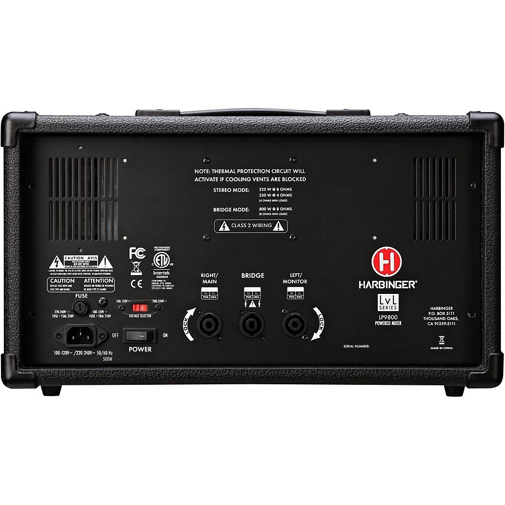 Harbinger LP9800 Powered Mixer Refurbished