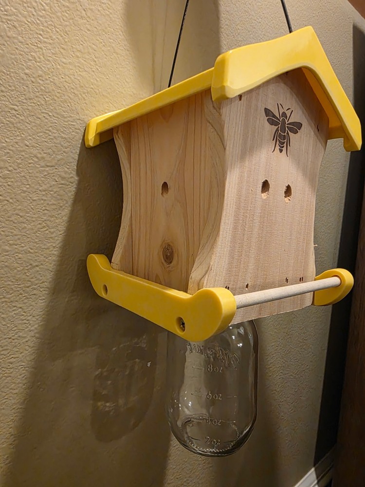 hand made bee traps
