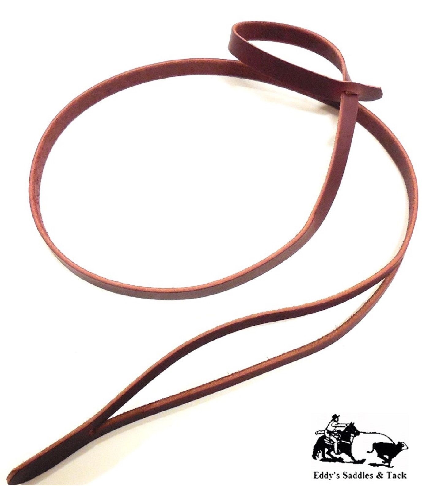 Lariat Rope Holder Strap 45" Soft Latigo Leather Amish Made New Eddy's Tack