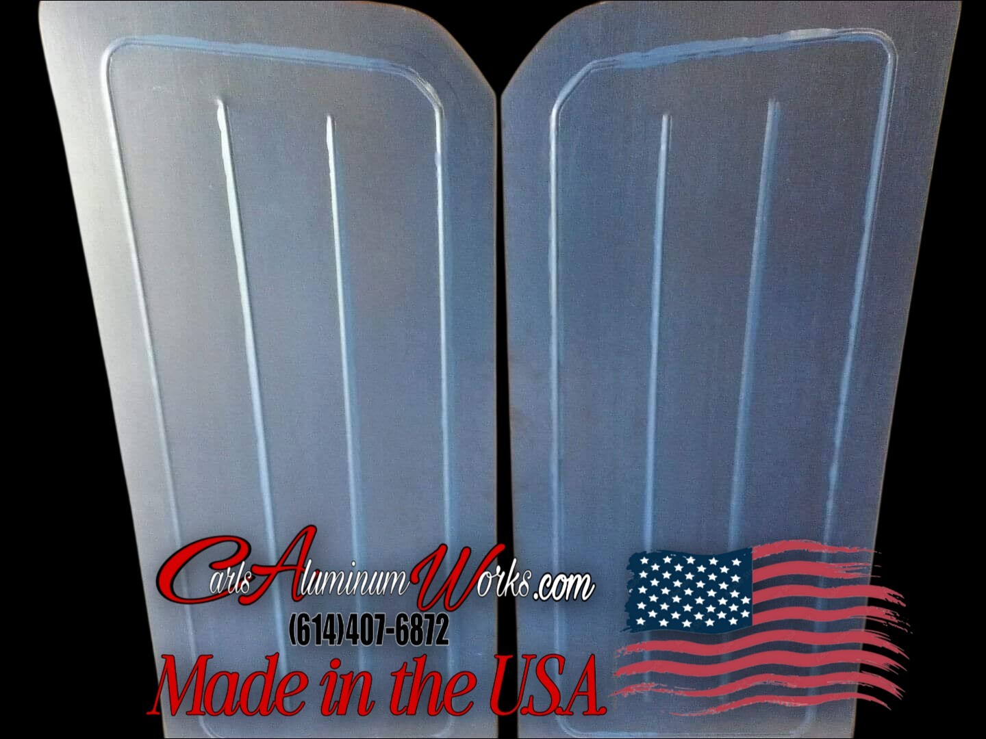 Chevy Camaro 70-81 Door Panels, Black,Brushed, Satin Anodized aluminum