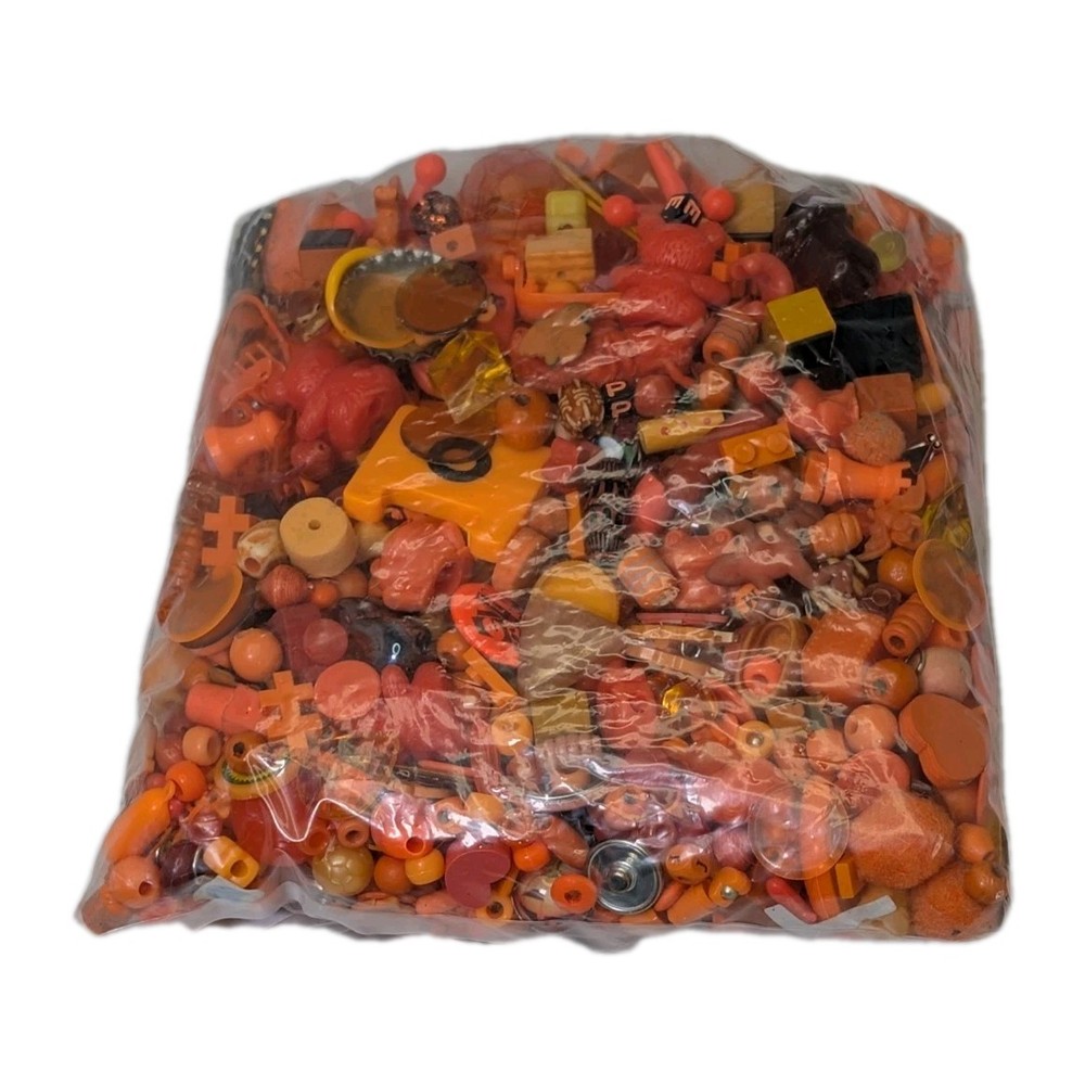 Orange - Curated Assemblage Materials For Art Project