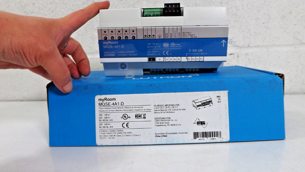 Lutron MQSE-4A1-D myRoom Power Module PhaseAdaptor