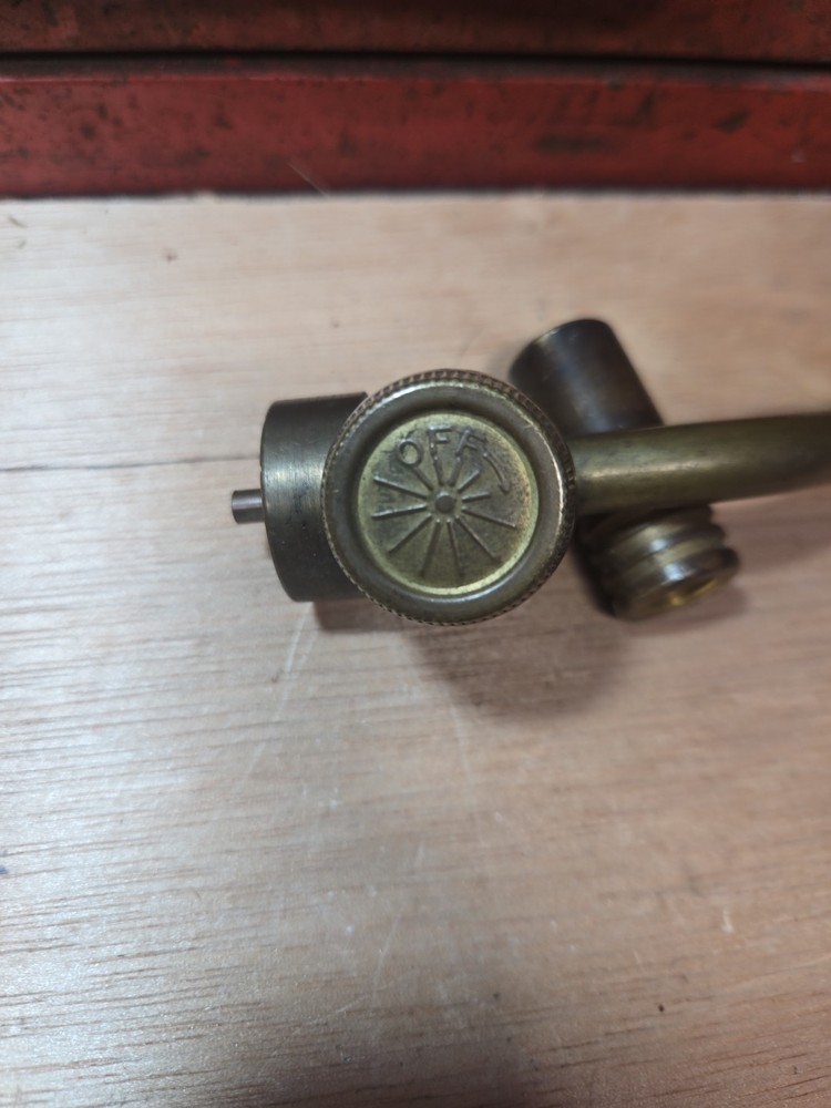 Vintage Working Bernzomatic Torch Torchhead Adjustable Dial Bronze