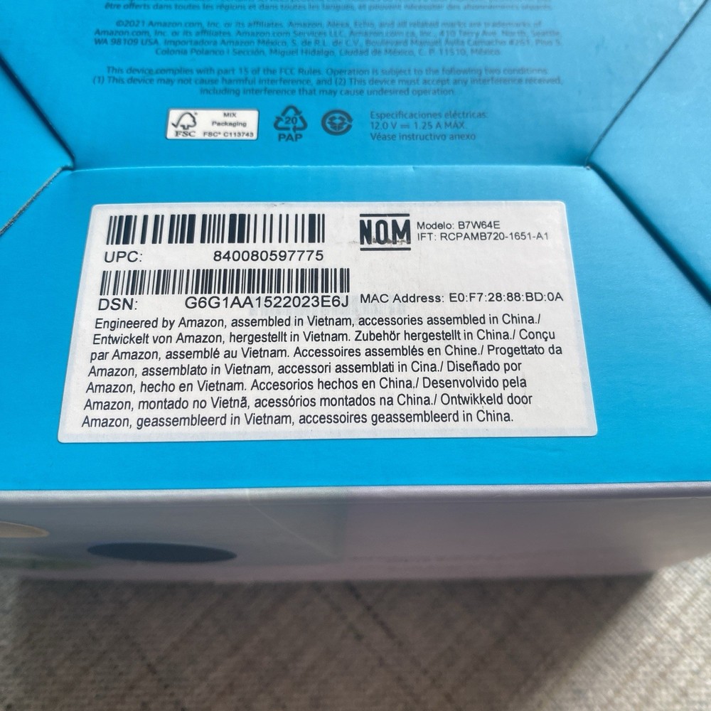 Amazon Echo Dot 4th Gen Smart Speaker with Alexa WiFi Bluetooth Charcoal