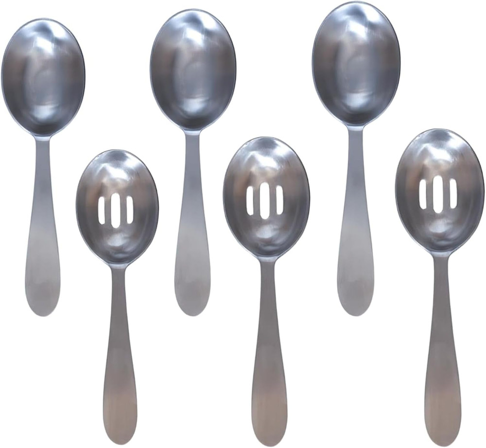 Darware Portion Control Serving Spoons Set (6pc) – Stainless Steel 1/4, 1/