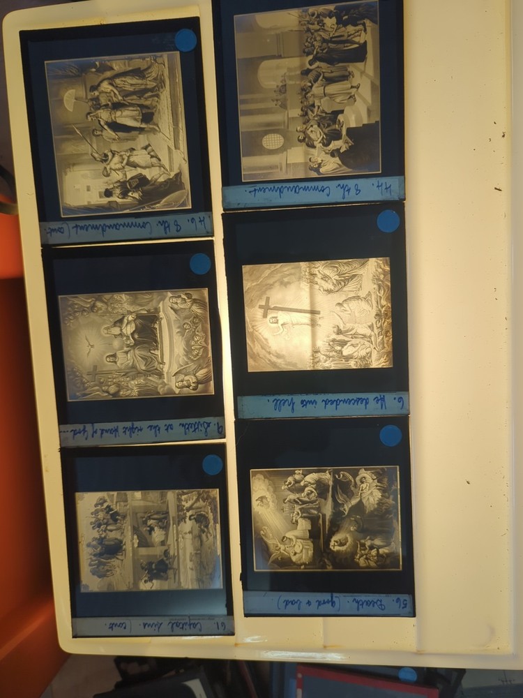 Six Lantern Slides Religious