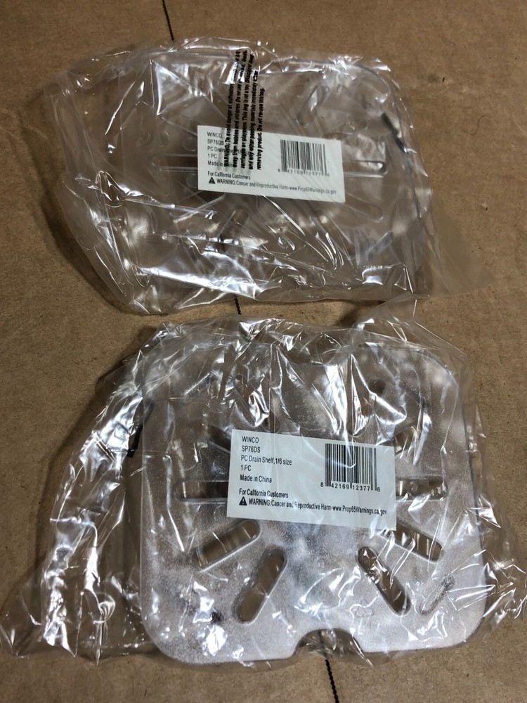 2x Winco SP76DS PolyWare 1/6 Size Pan Grate