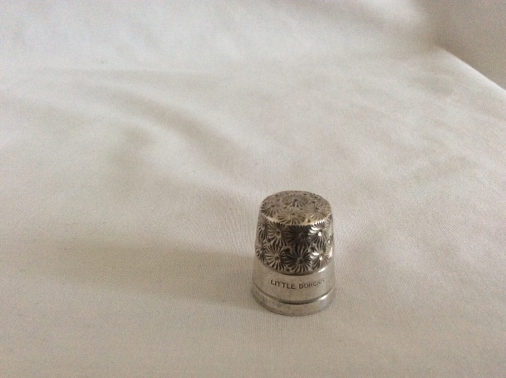 Antique / Vintage ‘LITTLE DORCAS’ Silver Thimble