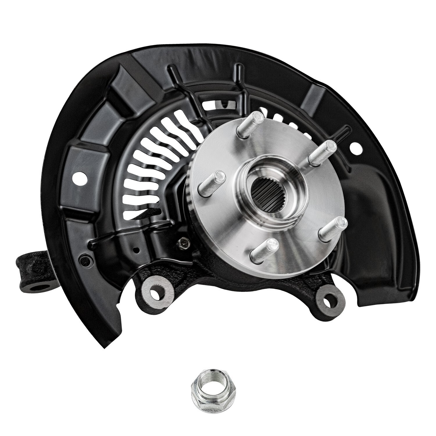 For 2011-2017 Toyota Sienna FWD Pair Front Steering Knuckles Wheel Hub Bearing