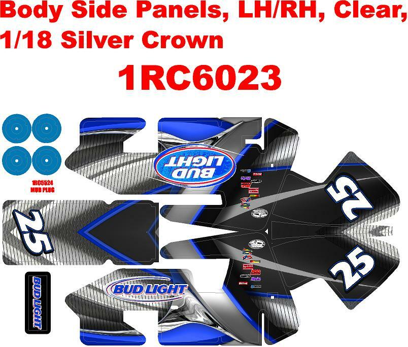 1RC SILVER CROWN WRAP ARMOUR BLUE LIGHT BUD  THEMED WRAP KIT