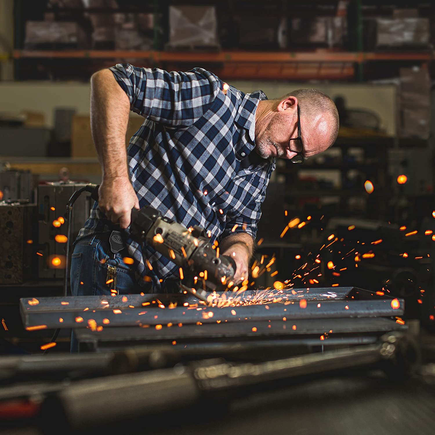 KEY-BAK SUPER48 Locking Retractable Keychain, Steel Belt Clip, Made in the USA