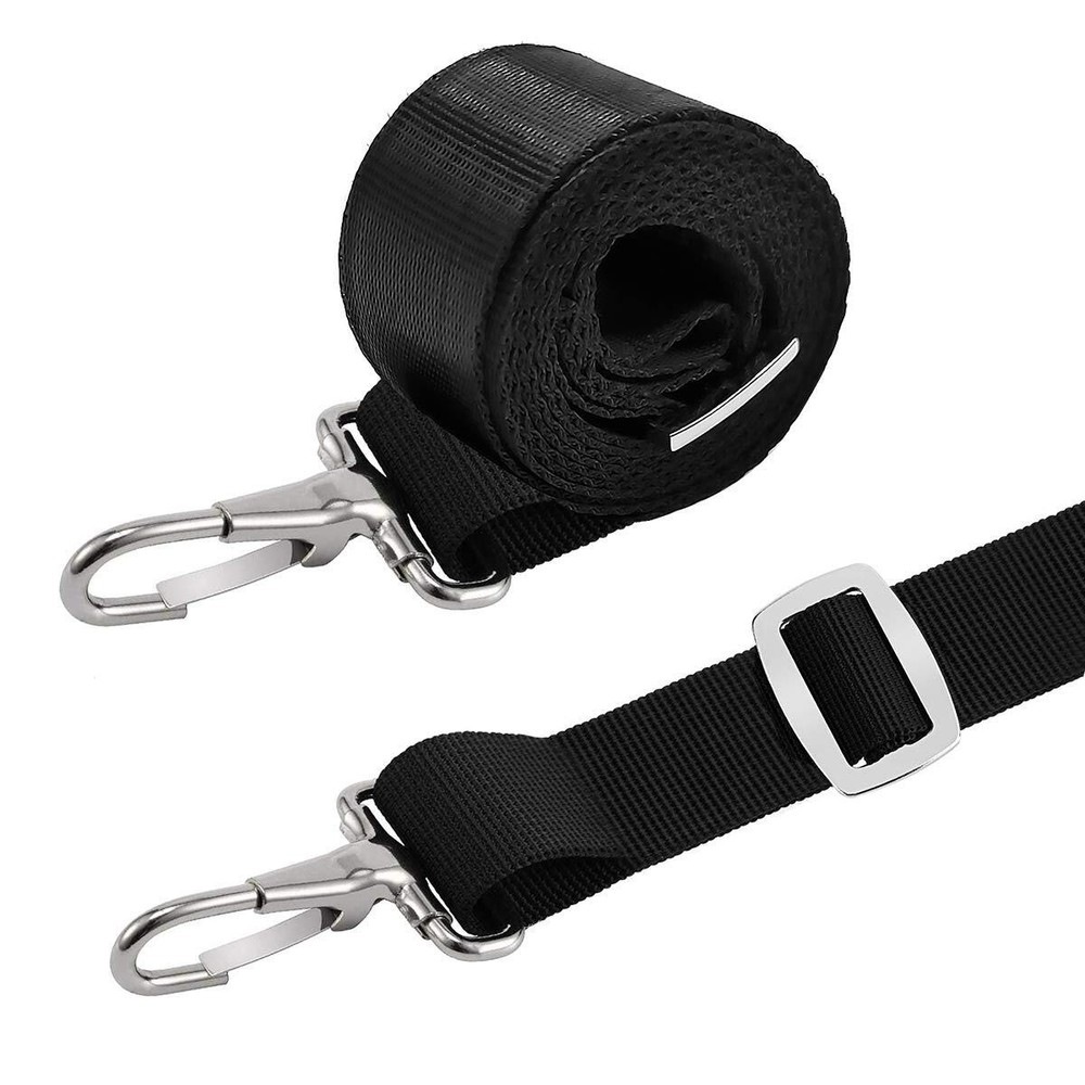 2 Pcs Adjustable Bimini Boat Top Strap Loop Single Snap Hook, 28~60 Inch