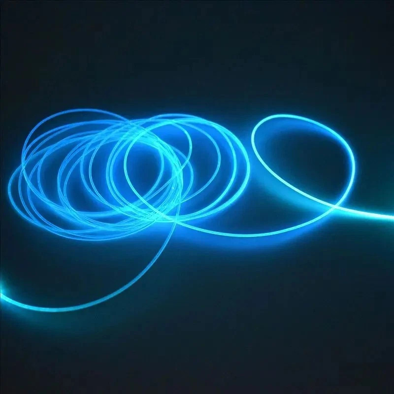 Transparent Super Bright Solid Core Side Glow Optic Fiber 1.5~12mm Thick Cable