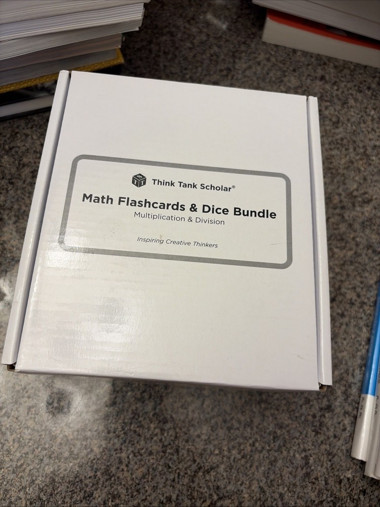 Think Tank Scholar Math Flash cards & Dice Bundle (multiplication & division)