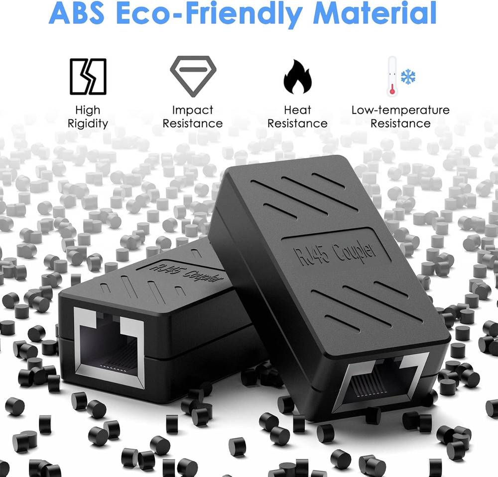 1-5PACK RJ45 Inline Coupler Cat6/Cat5e Ethernet Network Cable Extender Connector