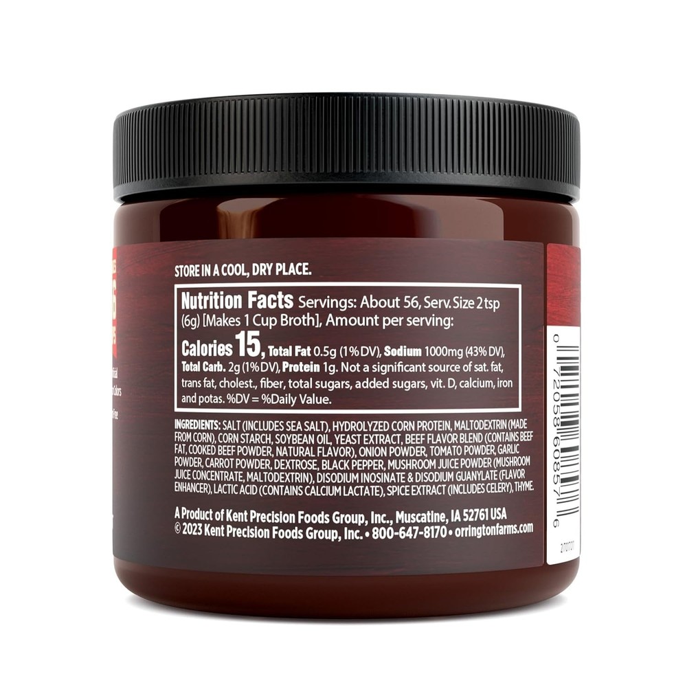 Beef Flavored Broth Base, Granulated Beef Flavored Bouillon, Versatile Usage,...