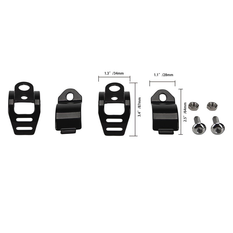 Motorcycle Turn Signal Light Indicator Mount Brackets Fork Clamps Bracket 2PCS