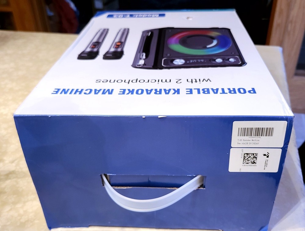 VOSOCO Karaoke Machine, Portable Bluetooth Speaker with 2 Wireless Microphone