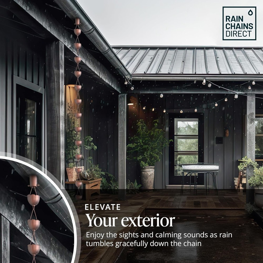 Rain Chains for Gutters