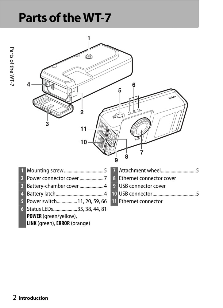 Nikon WT-7 — User Manual Owners Guide Reference — 127 Pages — USA Made