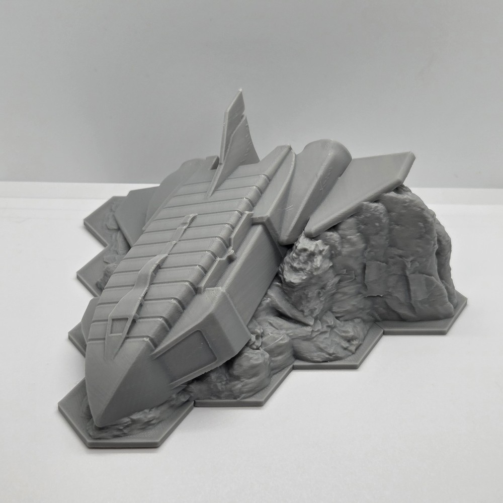Battletech Terrain Crashed Triumph Dropship Mapscale