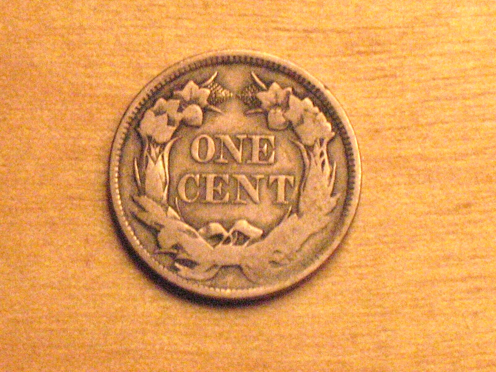 US 1857 Flying Eagle Cent Circulated Not Cleaned