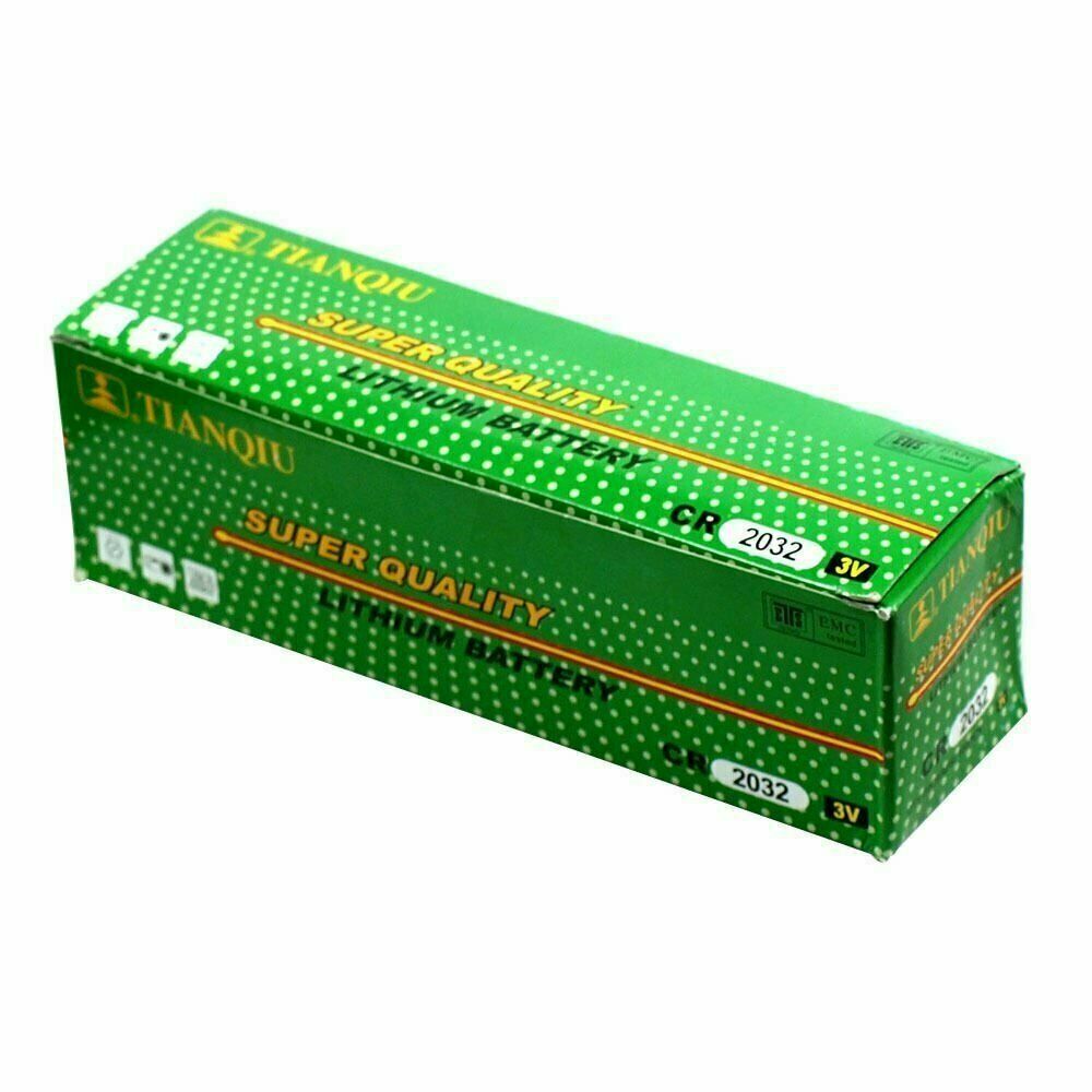 100 PCS CR2032 Lithium Battery 3V Button Cell Batteries-Carded