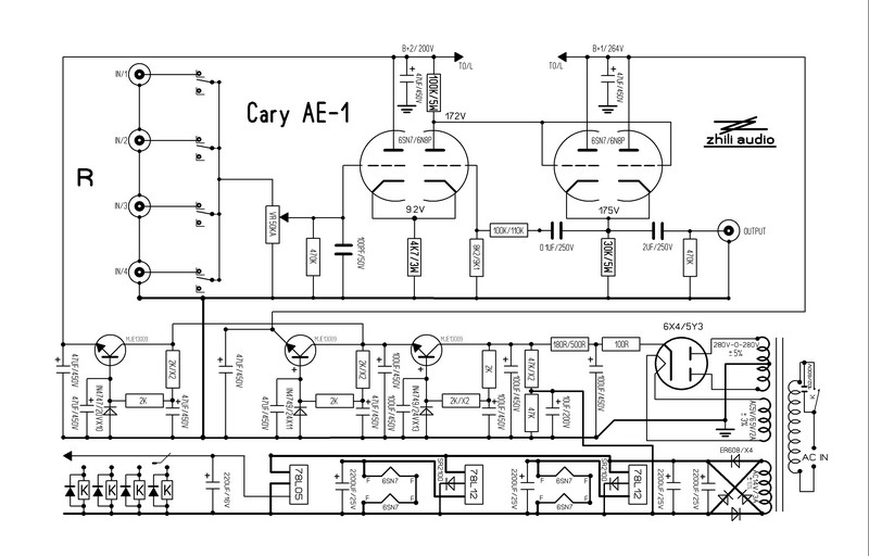 Full Assembled 6SN7 Tube Preamplifier Board Refer Cary AE-1 Preamp Without Tubes