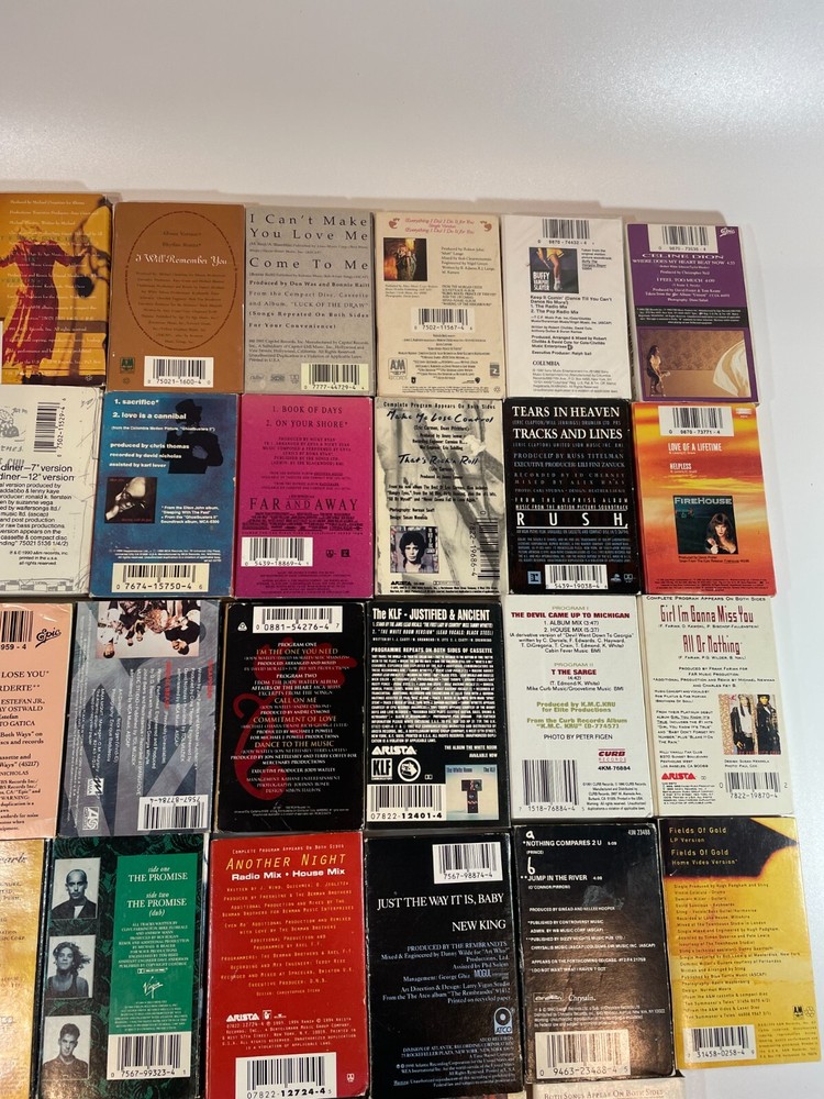 Cassette Singles 80's 90's Cassingles Tapes Various