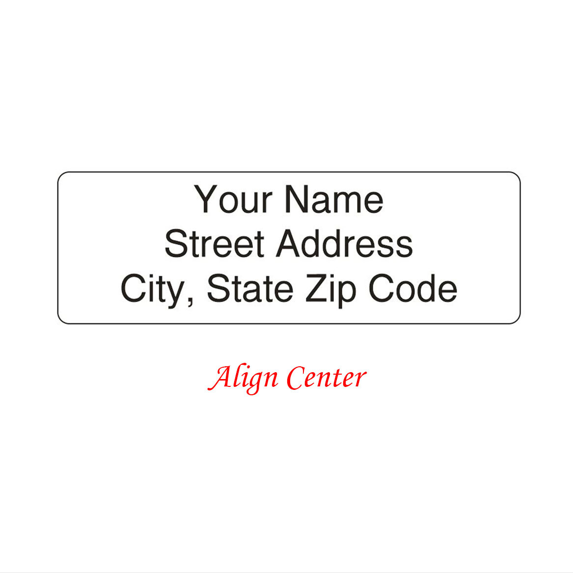 400 Personalized Return Address Labels Printed Text 1/2 Inch x 1 3/4 Any Font