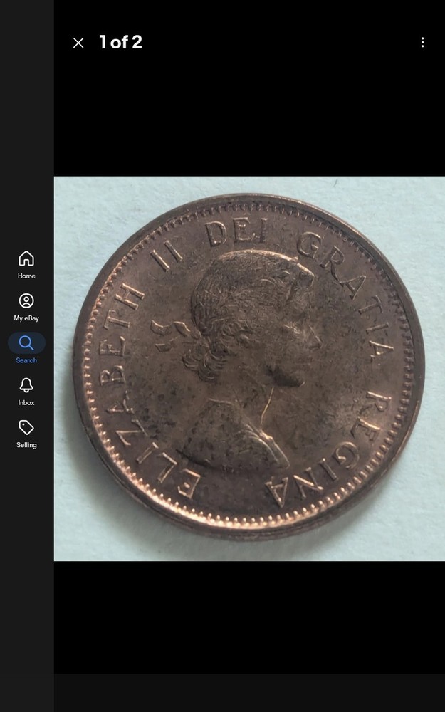Canada 1969 Small Cent Bronze Coin Elizabeth II Maple Leaf