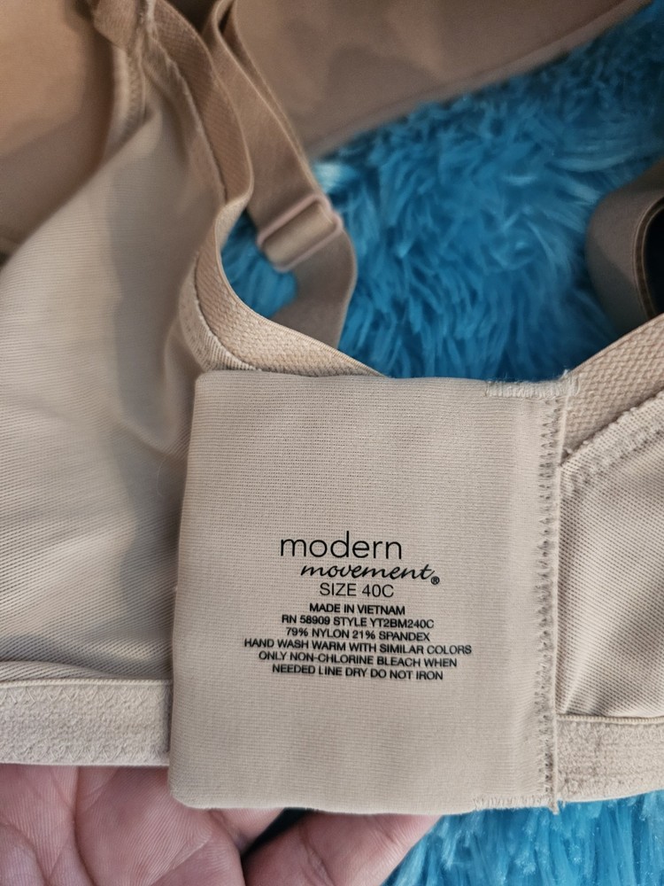 Modern Movement Bra Beige Wire Free 40C