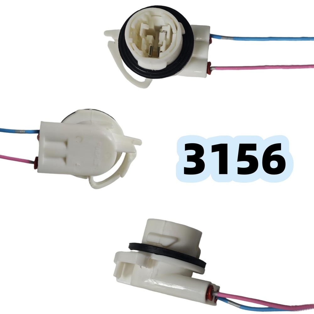 3156 3157 4PCS Pre-Wired Harness Pigtail Socket Connector Plug Install LED Bu...
