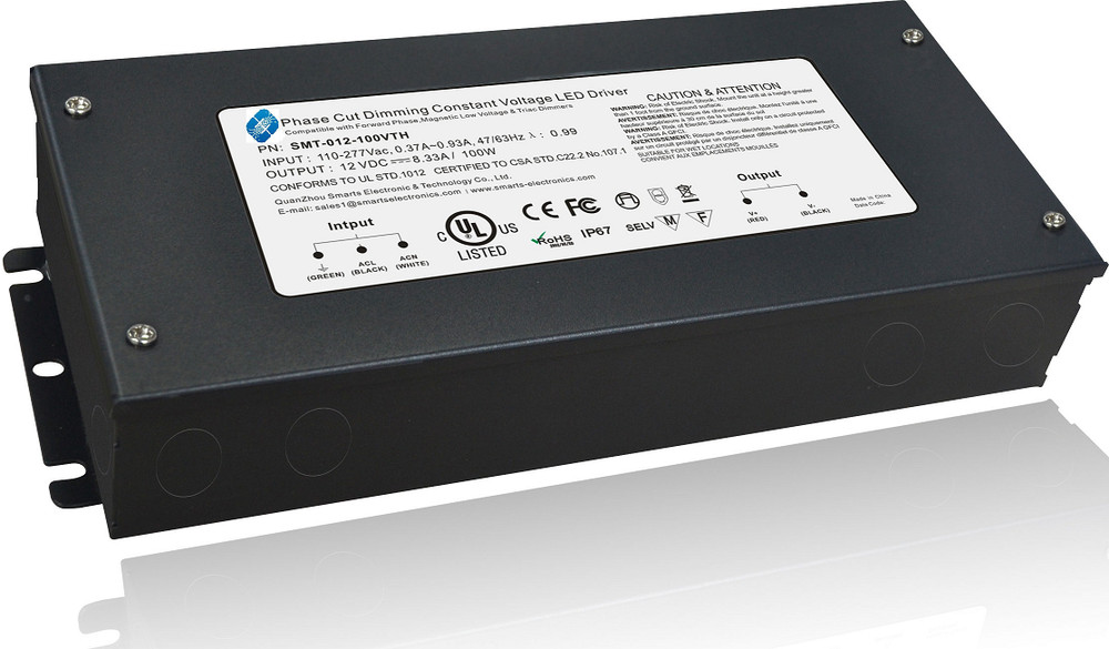 Emcod MLE60-12DC 110V-277V Universal Input Voltage | Triac Dimmable LED Driver