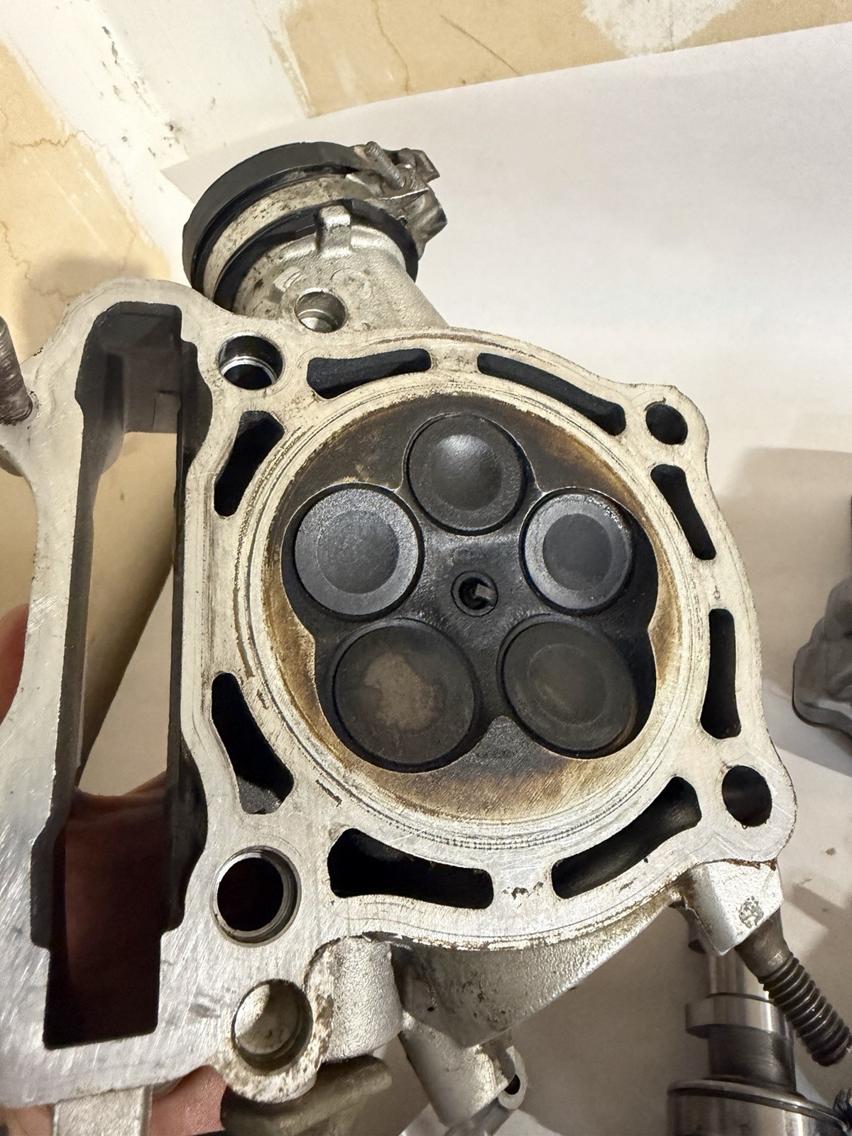 **2003-2006 YAMAHA YZ250F CYLINDER HEAD CAMS CAM TOWERS VALVE COVER COMPLETE OEM